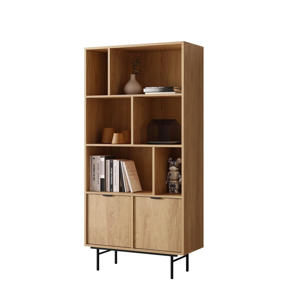 bokhylle Edison Hickory-eik v:3196185