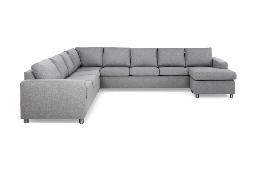 Crazy 7-seters Høyrevendt U-formet XX-Large Hjørnesofa med Divan i Stoff v:2258075