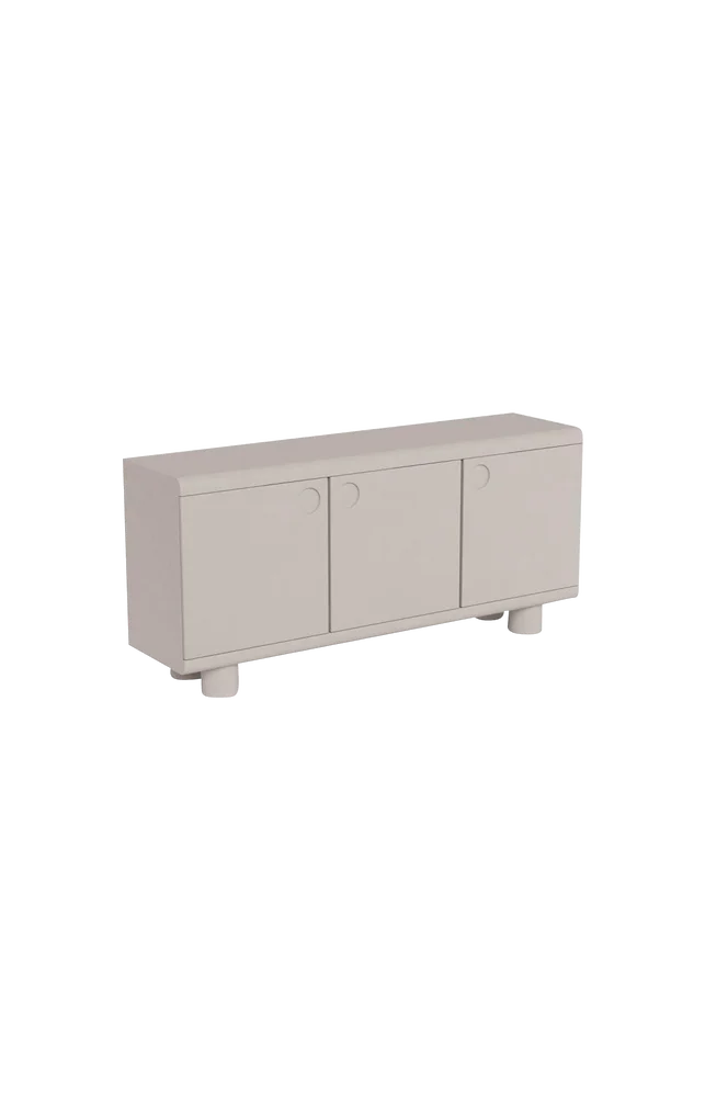 Magee skjenk, topp, ramme, 3 dører, 3 hyller og understell PU lakkert Mdf, 160x40x75 cm v:7175741