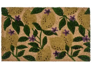 Dørmatte TAZLINA Flerfarget 45 x 75 cm Sitron Kokosfiber v:2167026