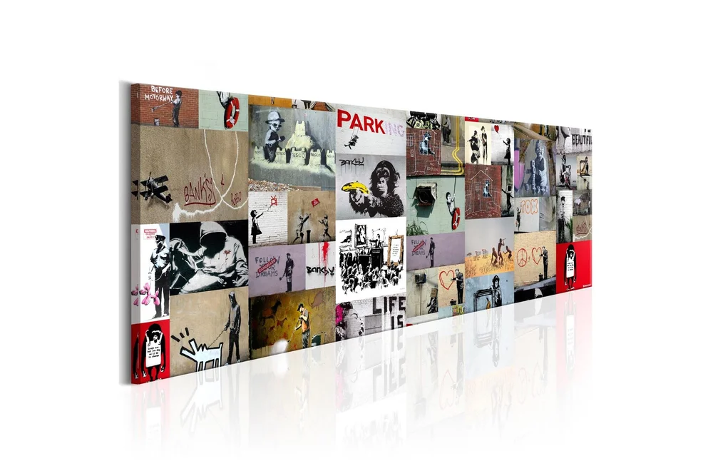 Bilde Art Of Collage Banksy Ii 150x50 v:5322598