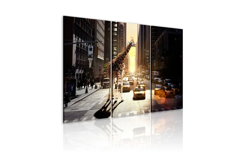 Bilde Giraffe in the big city 90x60 v:6961348