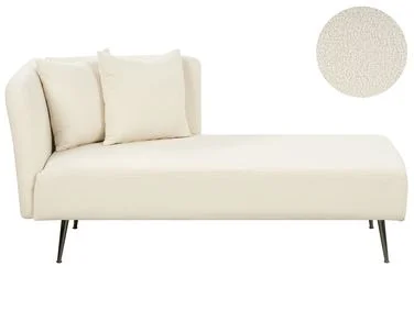Venstrevendt sjeselong RIOM Bouclé Off white v:6620483