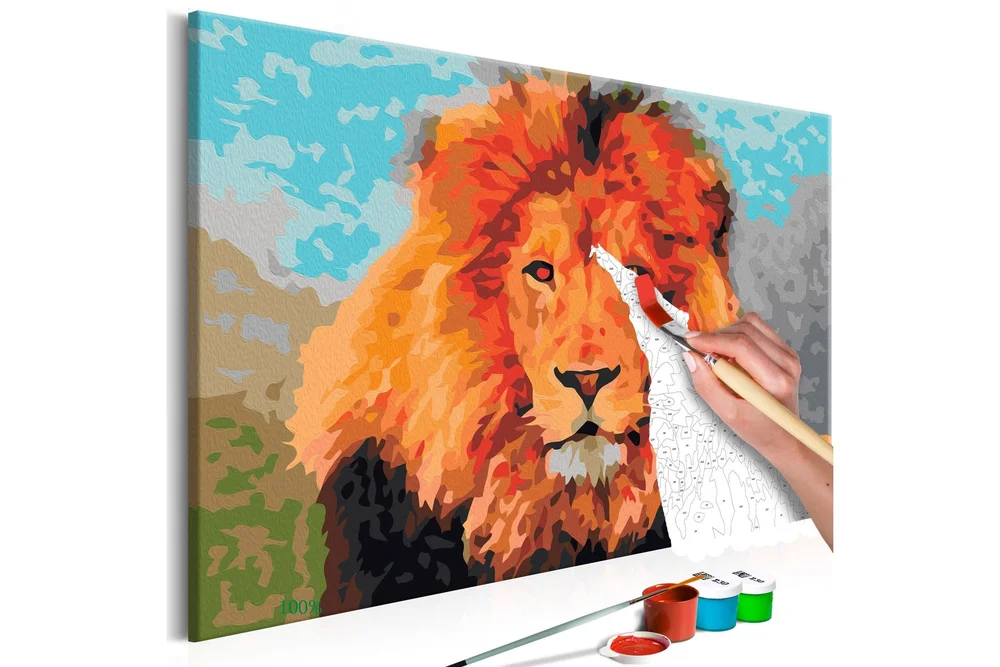 Gjør-det-selv-maleri Løve 60×40 cm v:5181008 Gjør-det-selv-maleri Løve 60×40 cm v:5181008