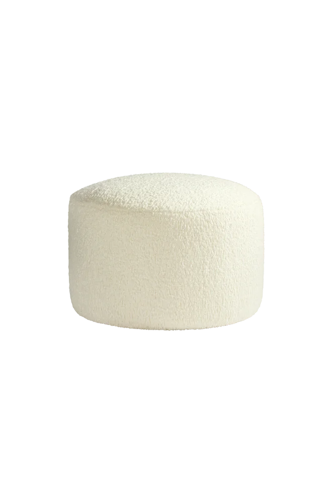SHANGHAI TEDDY sittepuff diameter 70 cm - Hvit m v:4587784