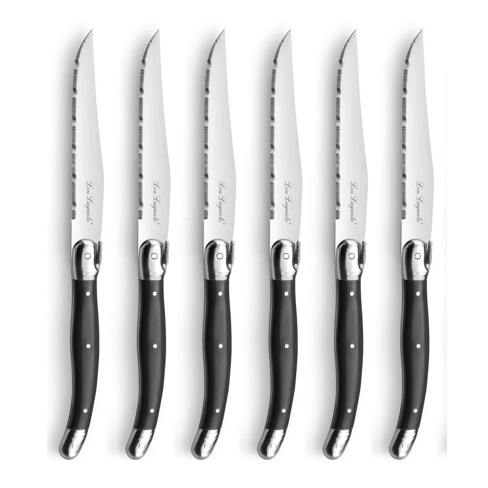 Tradition Grillkniver med Knivblokk 6-pk, Antrasitt v:3062089