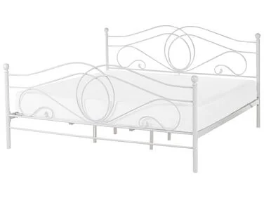 Seng Metall LYRA 180 x 200 cm Hvit v:2499065 Seng Metall LYRA 180 x 200 cm Hvit v:2499065