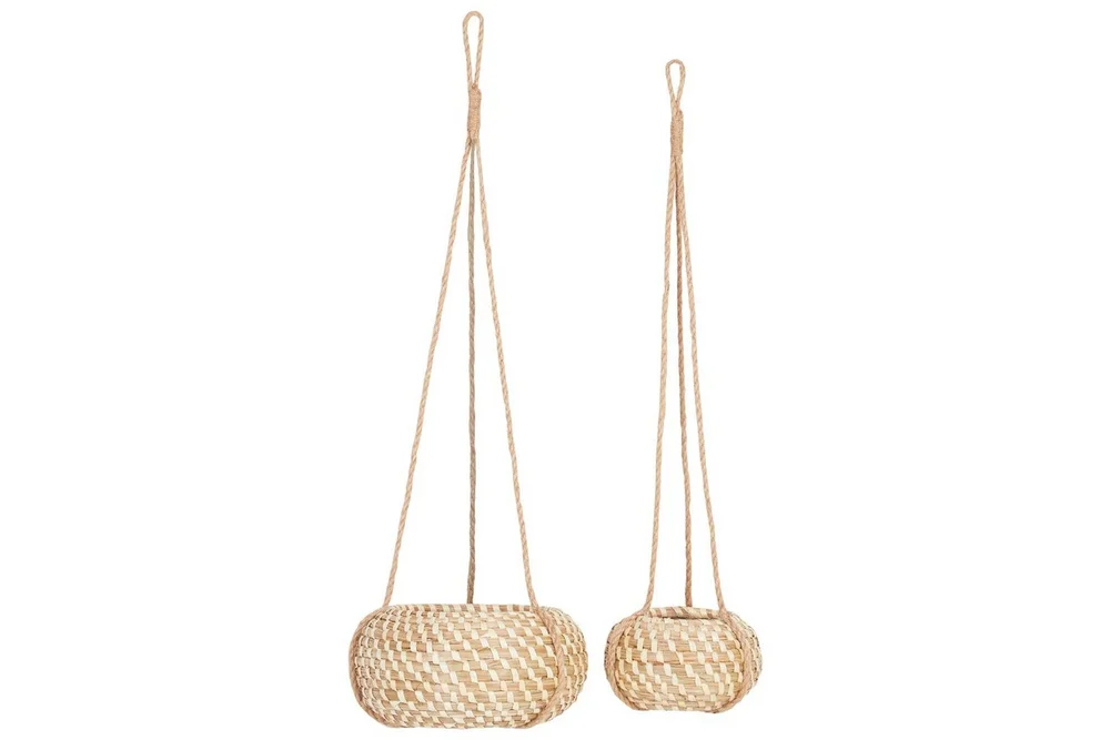 Inomhuskruka Beliani Remora set om 2 Nature||Beige v:4140252