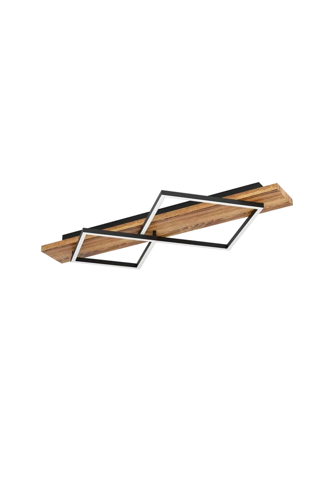 Taklampe Boyal 2 Svart/Rustic Brown – Svart – Belysning | m v:1971714 Taklampe Boyal 2 Svart/Rustic Brown – Svart – Belysning | m v:1971714