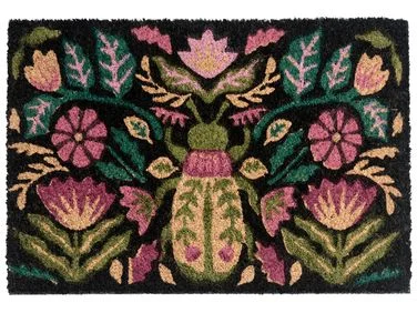 Dørmatte SELAWIK Flerfarget 40 x 60 cm Blomst Kokosfiber v:1645354 Dørmatte SELAWIK Flerfarget 40 x 60 cm Blomst Kokosfiber v:1645354