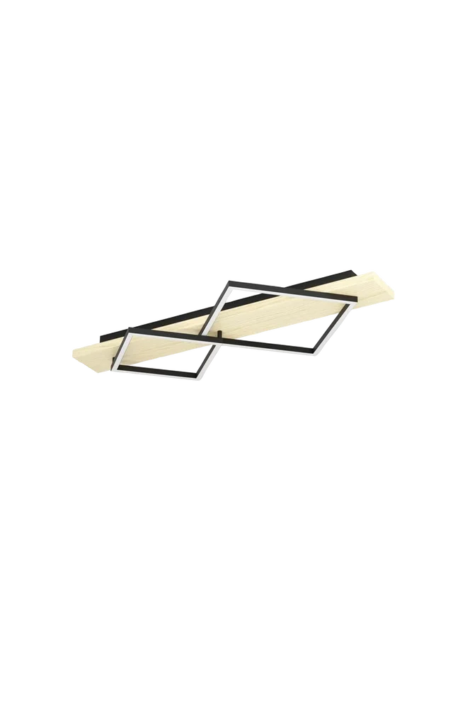 Taklampe Boyal 2 Svart/brun – Svart – Belysning | m v:5898756 Taklampe Boyal 2 Svart/brun – Svart – Belysning | m v:5898756