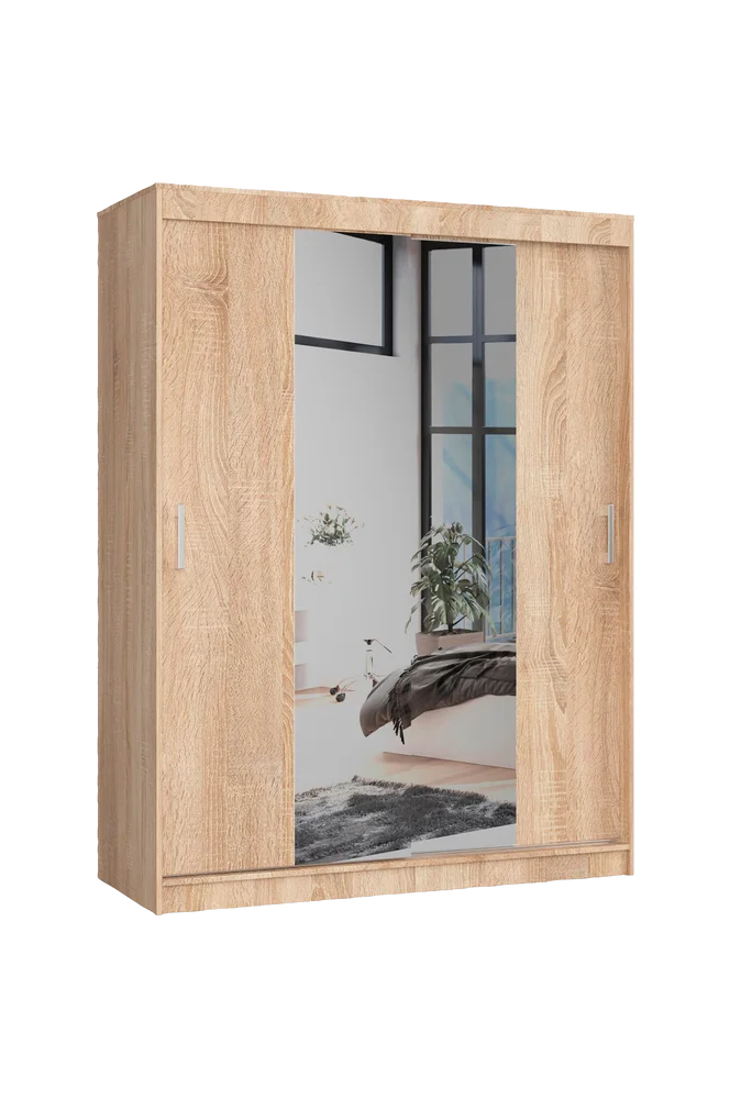 Akord Garderobe med skyvedører – Brun m v:329239 Akord Garderobe med skyvedører – Brun m v:329239