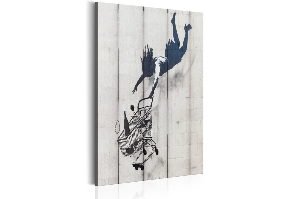 Tavla Shop Til You Drop By Banksy VALUE_MISSING_3 80x120 v:1975833
