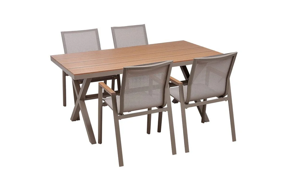 Matsalsset Beliani Tiano Taupe v:6605399