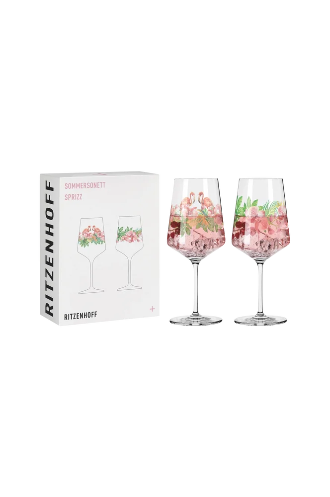 Vinglass Sommersonett 2-pk NO:5 - Transparent - Kjøkken & husholdning | m v:6824469