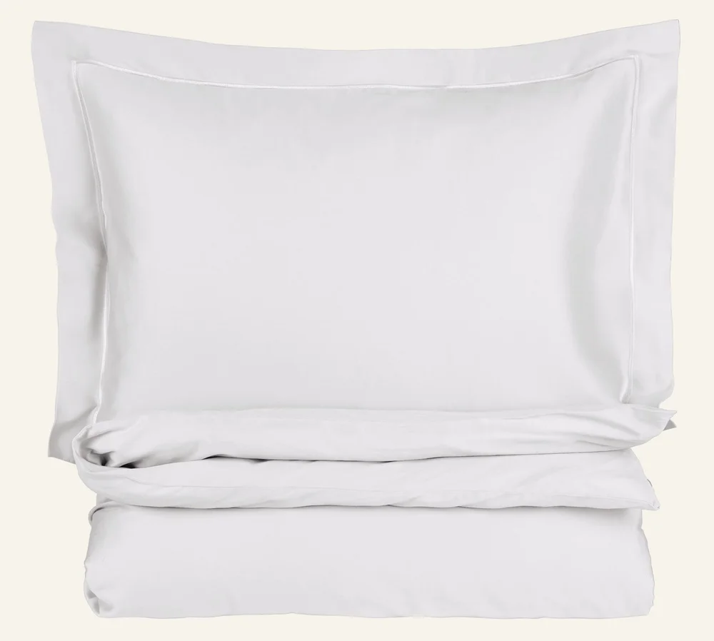 Egyptisk bomull sateng sengesett hvit – 140×200 cm/50×70 cm v:8136006 Egyptisk bomull sateng sengesett hvit – 140×200 cm/50×70 cm v:8136006