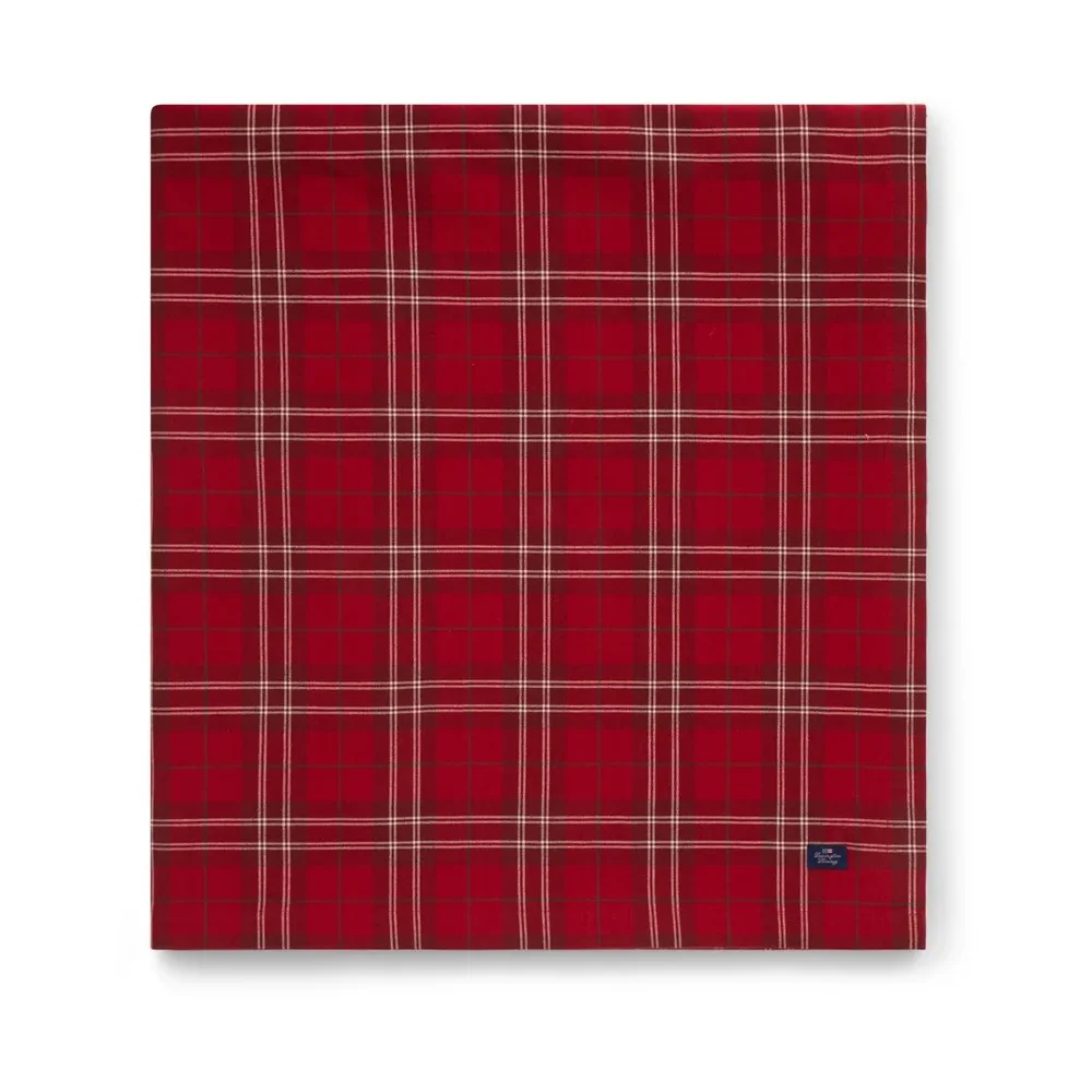Checked Organic Cotton Oxford duk 180 x 180 cm v:2110563