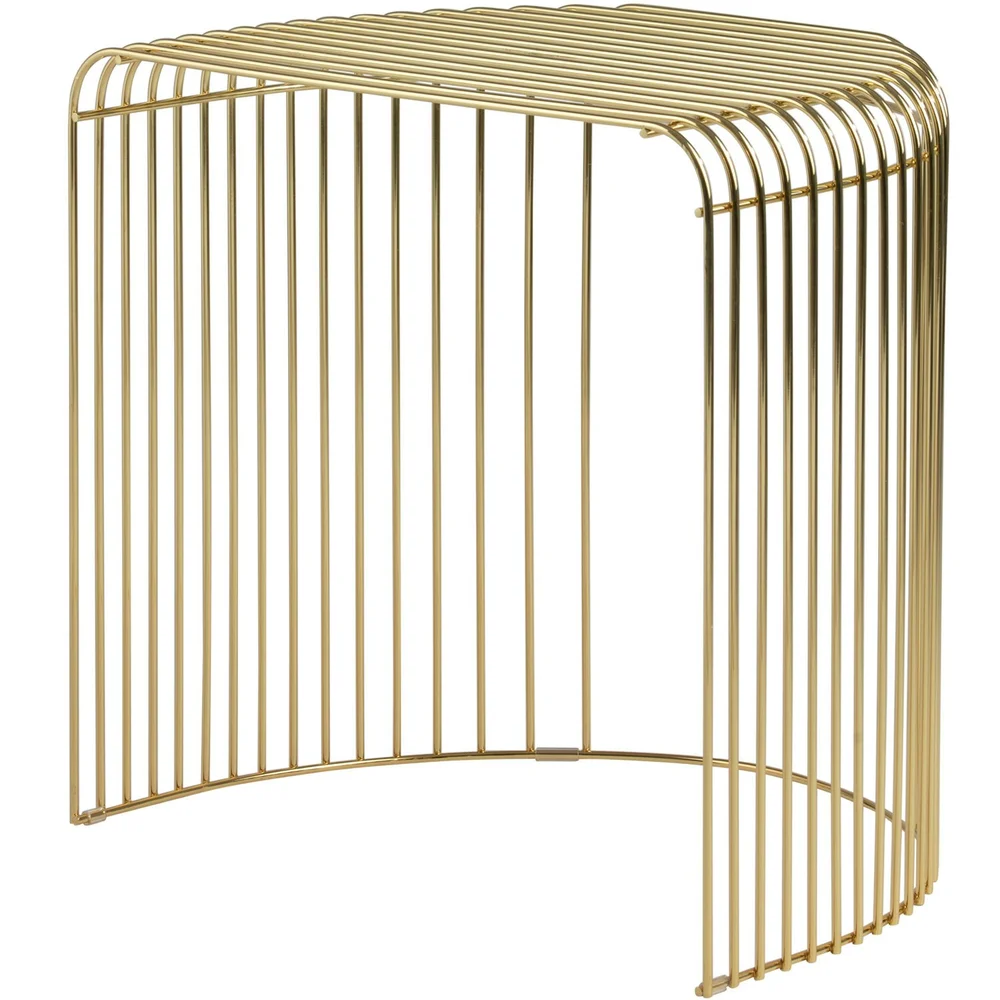 Curva Sidebord Messingbelagt Stål, Gull v:9341004 Curva Sidebord Messingbelagt Stål, Gull v:9341004