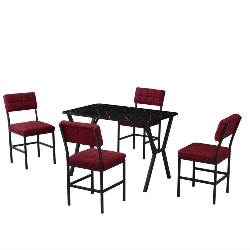 Stedum spisegruppe bord 110 cm + 4 stoler v:6415677