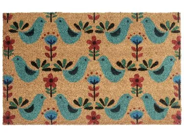 Dørmatte TANANA Flerfarget 50 x 80 cm Fugl Kokosfiber v:2101837