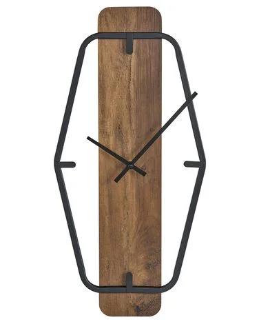 Veggklokke CLISSON 25 cm Brun v:5106996