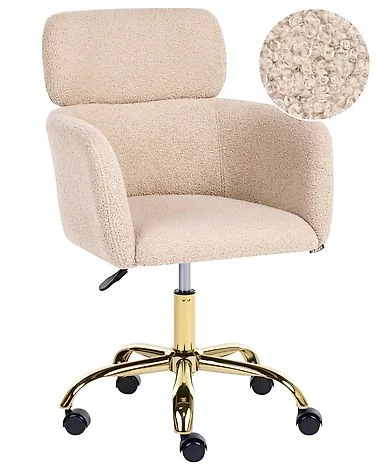 Kontorstol ALENA Bouclé Lys beige v:3508706 Kontorstol ALENA Bouclé Lys beige v:3508706