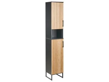 Baderomsskap MISCANTI 30 cm Bambus Lysebrun v:5740939 Baderomsskap MISCANTI 30 cm Bambus Lysebrun v:5740939