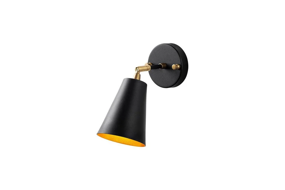 Vegg lampe Avraen Svart / Gull v:4631465