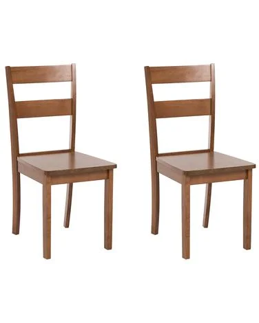 Sett med 2 spisestoler GEORGIA Heltre Brun v:6189373