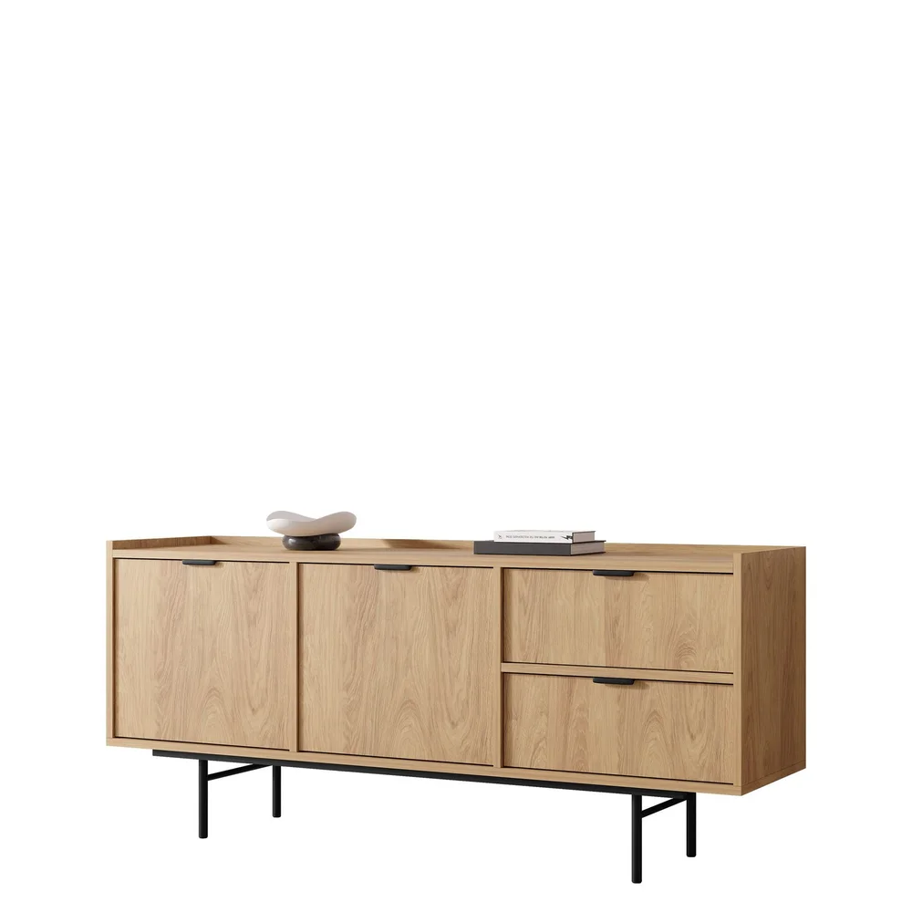 skjenk Edison Hickory-eik v:1096439