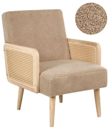 Lenestol HOJBY Bouclé Beige v:5750275
