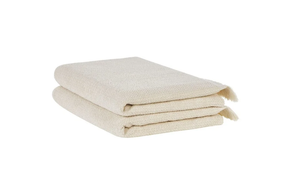 Håndkle Atiu sett på 2 Beige v:3705153 Håndkle Atiu sett på 2 Beige v:3705153