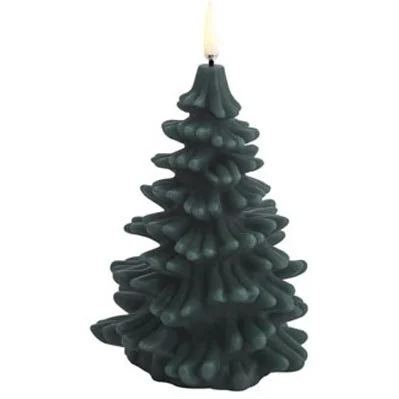 Led-Stearinlys Juletre 10×15 cm, Pine Green v:8220257 Led-Stearinlys Juletre 10×15 cm, Pine Green v:8220257