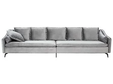 Sofa 4-seters AURE Fløyel Lysegrå v:5727682 Sofa 4-seters AURE Fløyel Lysegrå v:5727682