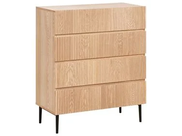 Kommode med 4 skuffer BLYTHE Naturlig ask v:550305 Kommode med 4 skuffer BLYTHE Naturlig ask v:550305
