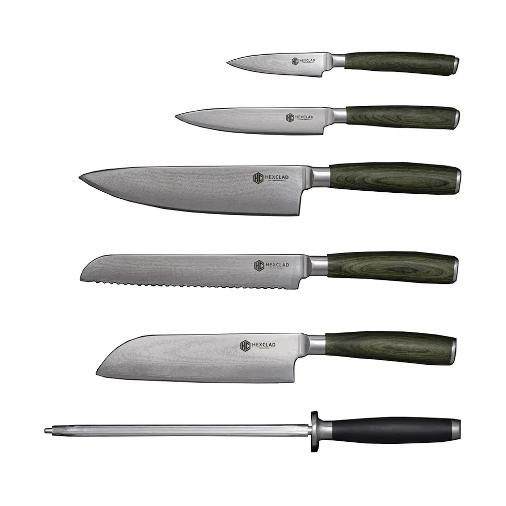 Hexclad knivsett 6 deler v:4645784 Hexclad knivsett 6 deler v:4645784