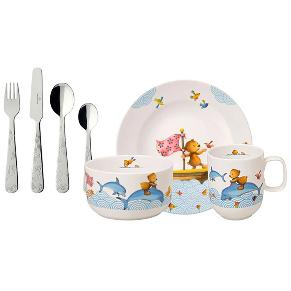 Barneservise 7 Deler, Happy Bear v:8190842
