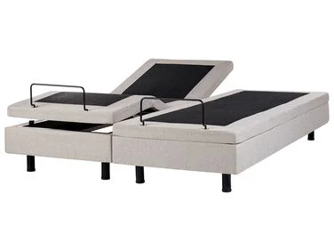 Justerbar seng uten hodegjerde DUKE 180 x 200 cm Beige v:4364302 Justerbar seng uten hodegjerde DUKE 180 x 200 cm Beige v:4364302