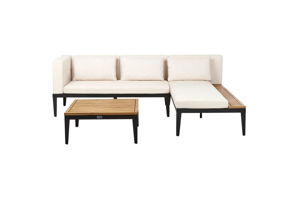 Hjørnesofa til hage med bord 3-seter Bracciano v:8182647
