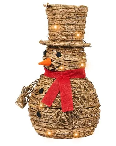 Juledekorasjon LED OLAFSVIK 52 cm Snømann Naturlig v:8749638