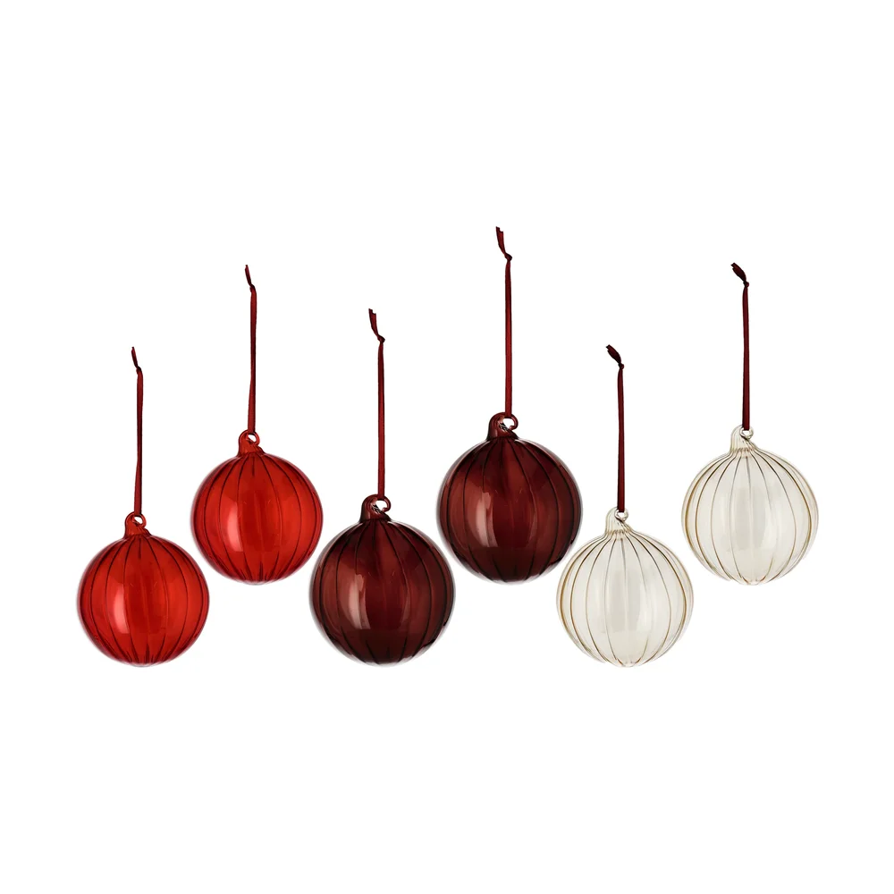 Clarity julekule Ø8 cm 6-pack v:7595155