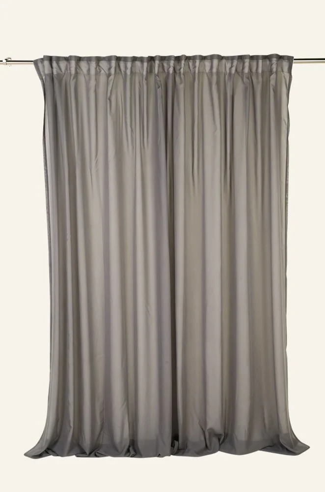 Ekstra bred gardin mørk grå – 270×300 cm v:2716110 Ekstra bred gardin mørk grå – 270×300 cm v:2716110