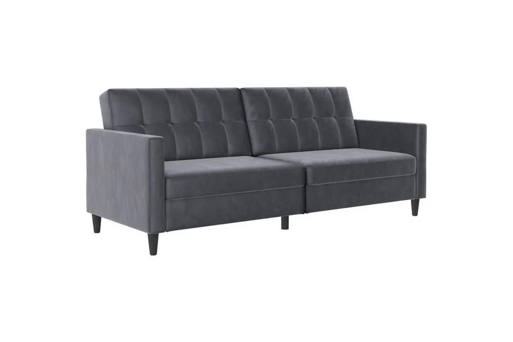 Sovesofa Hartford 203x83x82 cm, Antrasitt, Fløyel v:3329860