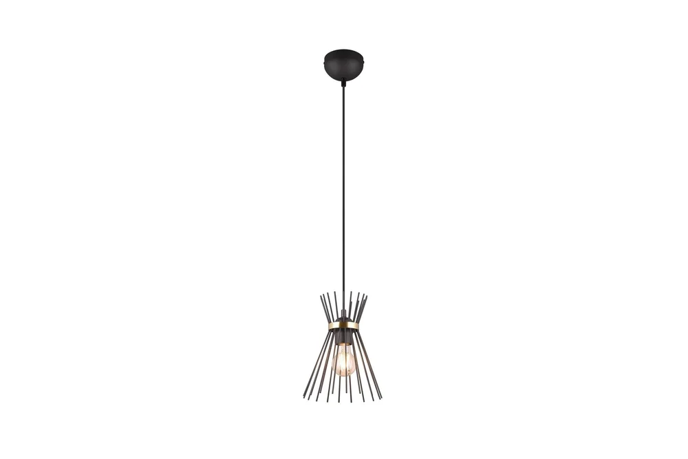 Trio Lighting Rod Taklampe 1L E27 svart/gull v:4075189 Trio Lighting Rod Taklampe 1L E27 svart/gull v:4075189