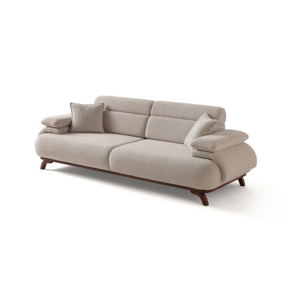 3-seters sofa Atelier Del Sofa Bonjo Walnut (246 x 81 x 97 cm) Beige v:8965639 3-seters sofa Atelier Del Sofa Bonjo Walnut (246 x 81 x 97 cm) Beige v:8965639