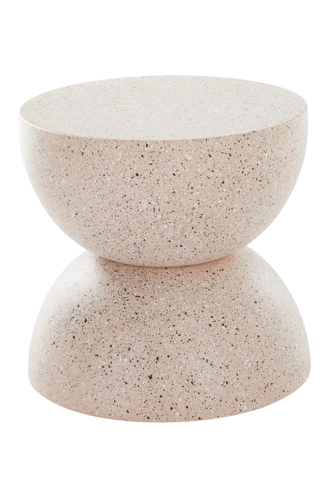BLANES sidebord, diameter 35 cm - Beige m v:621153