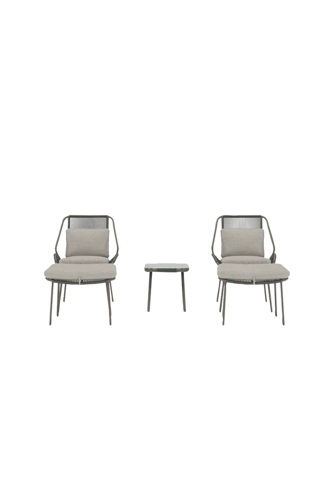 Zakynthos Lounge Set - Brun - Utemøbler & hage | m v:5795019