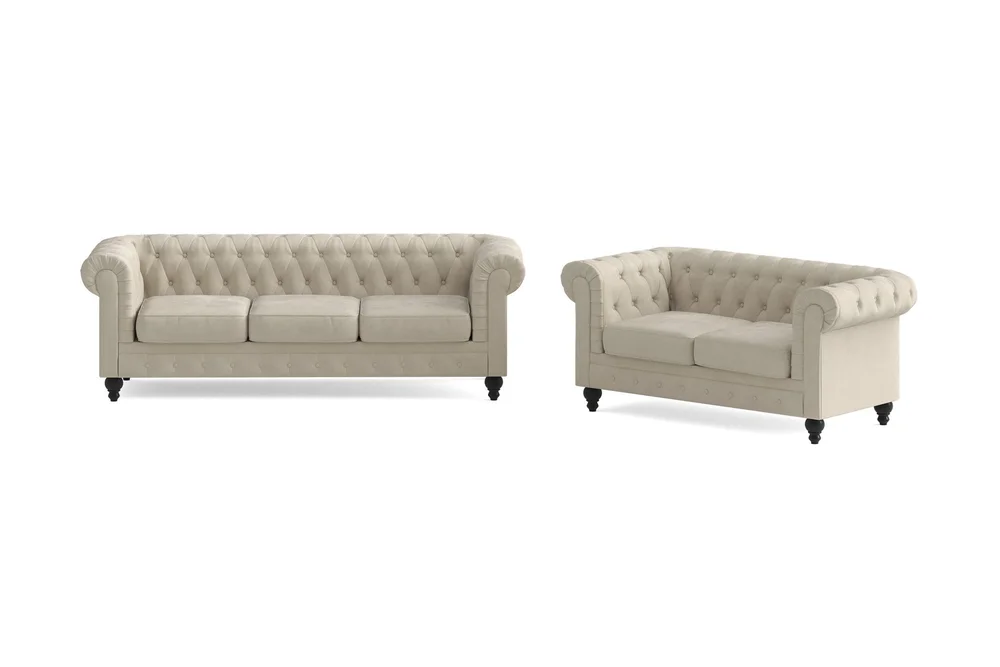 Chesterfield Lyx Sofagruppe 3-seter + 2-seter v:4067970