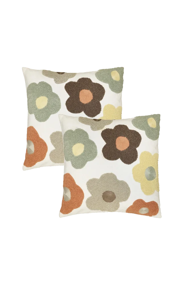Daisy fodral 45×45 2-pakning – Beige – Tekstiler | m v:4065233