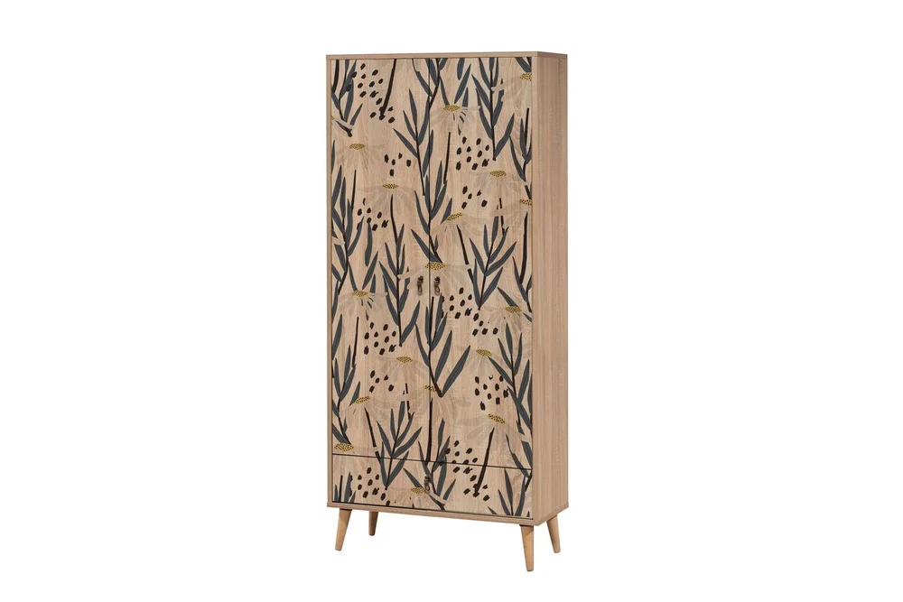 Bertoaria Garderobe 80x190 cm Brun v:6287565